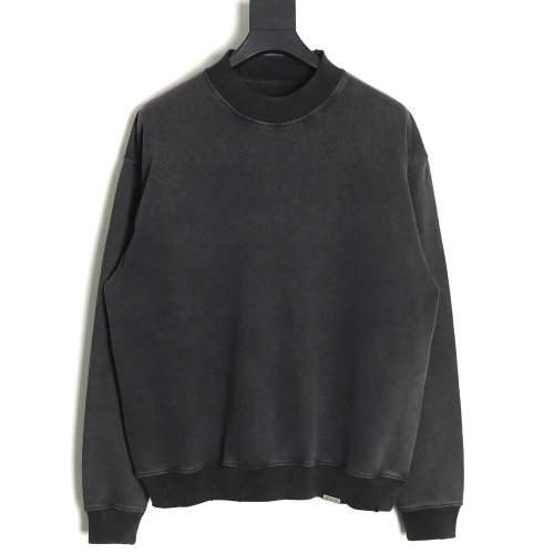 Represent washed distressed crew neck sweatshirt,Represent Sweatshirt,Sweatshirt,APPAREL