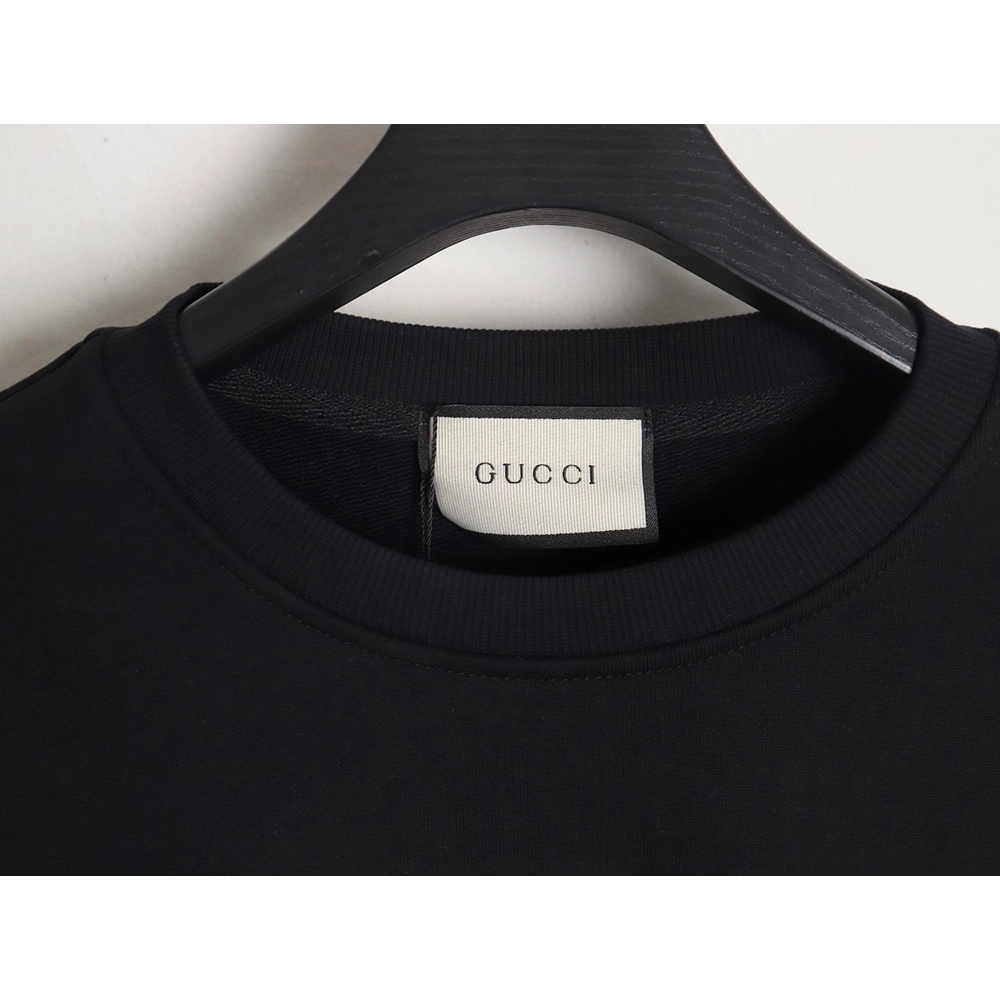 Gucci logo embroidered crew neck sweatshirt TSK1,Gucci Sweatshirt,Sweatshirt,APPAREL