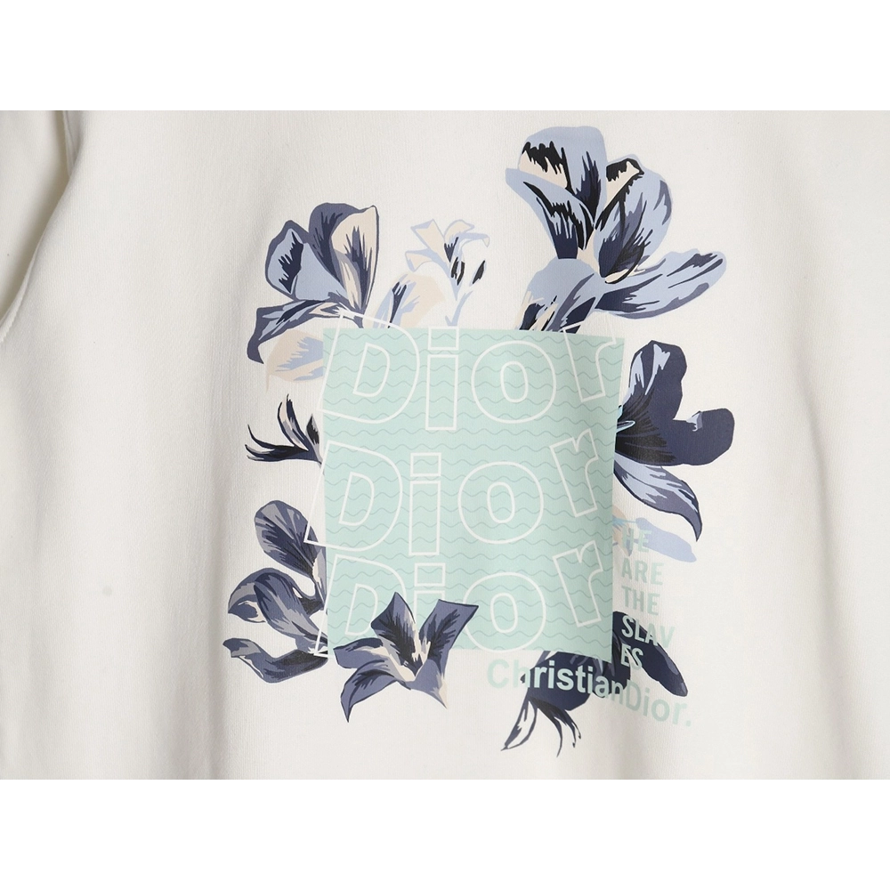 Dior floral print crew neck sweatshirt,Dior Sweatshirt,Sweatshirt,APPAREL