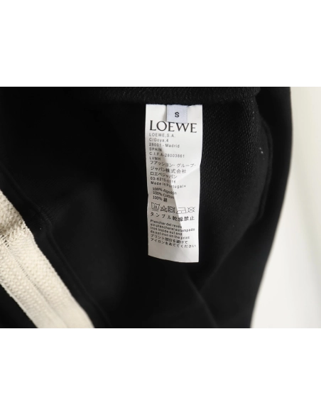 Loewe Colorblock Braided Ribbon Embroidered Crew Neck Sweatshirt,Loewe Sweatshirt,Sweatshirt,APPAREL