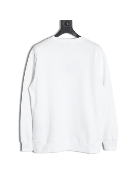 Prada triangle logo collar lettering round neck sweatshirt,Prada Sweatshirt,Sweatshirt,APPAREL