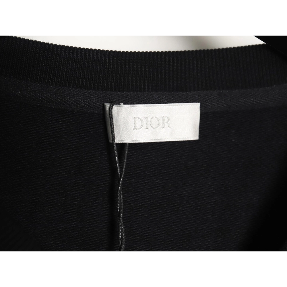 Dior monogram patch crew neck sweatshirt TSK1,Dior Sweatshirt,Sweatshirt,APPAREL