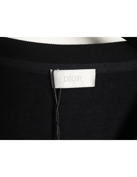 Dior monogram patch crew neck sweatshirt TSK1,Dior Sweatshirt,Sweatshirt,APPAREL