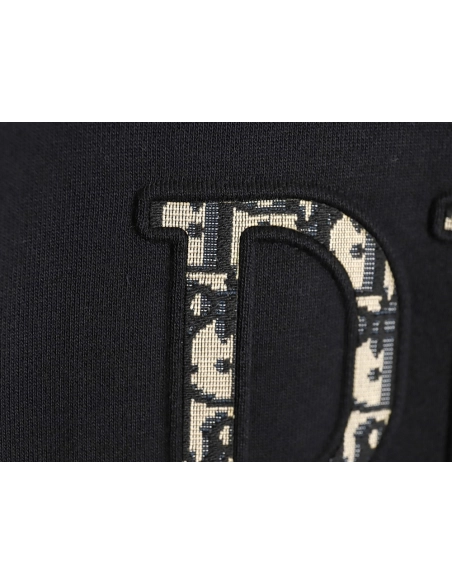 Dior monogram patch crew neck sweatshirt TSK1,Dior Sweatshirt,Sweatshirt,APPAREL