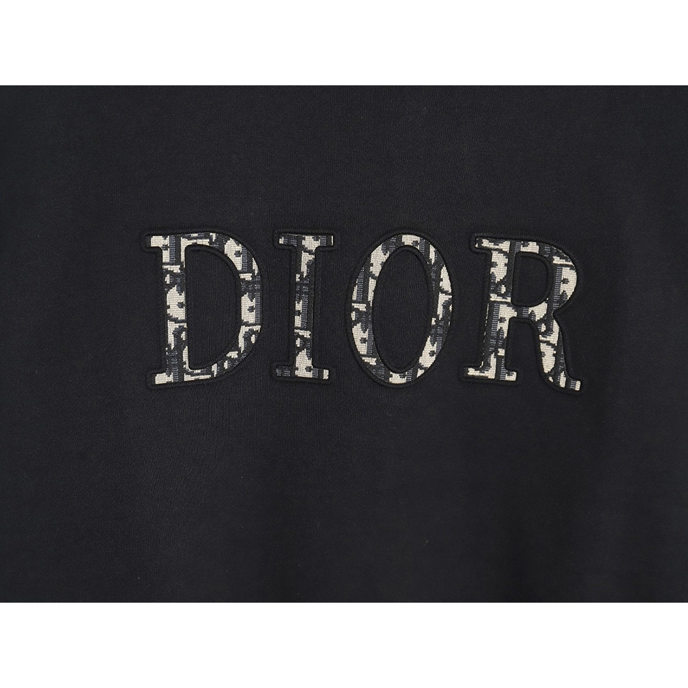 Dior monogram patch crew neck sweatshirt TSK1,Dior Sweatshirt,Sweatshirt,APPAREL