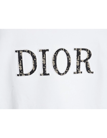 Dior monogram patch crew neck sweatshirt,Dior Sweatshirt,Sweatshirt,APPAREL