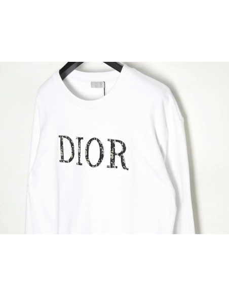 Dior monogram patch crew neck sweatshirt,Dior Sweatshirt,Sweatshirt,APPAREL