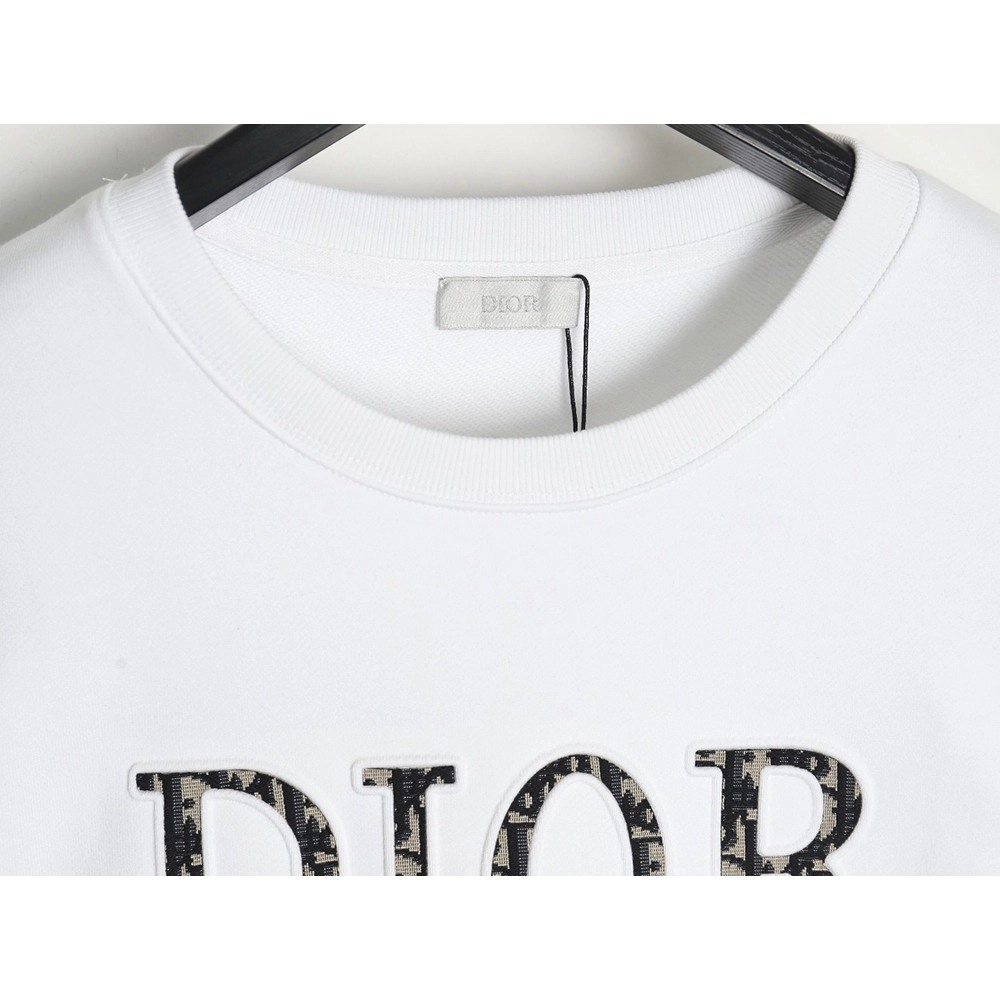Dior monogram patch crew neck sweatshirt,Dior Sweatshirt,Sweatshirt,APPAREL