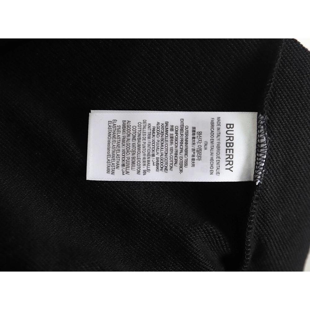 Burberry Check Web Chest Crew Neck Sweatshirt,Burberry Sweatshirt,Sweatshirt,APPAREL