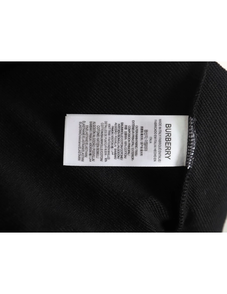 Burberry Check Web Chest Crew Neck Sweatshirt,Burberry Sweatshirt,Sweatshirt,APPAREL