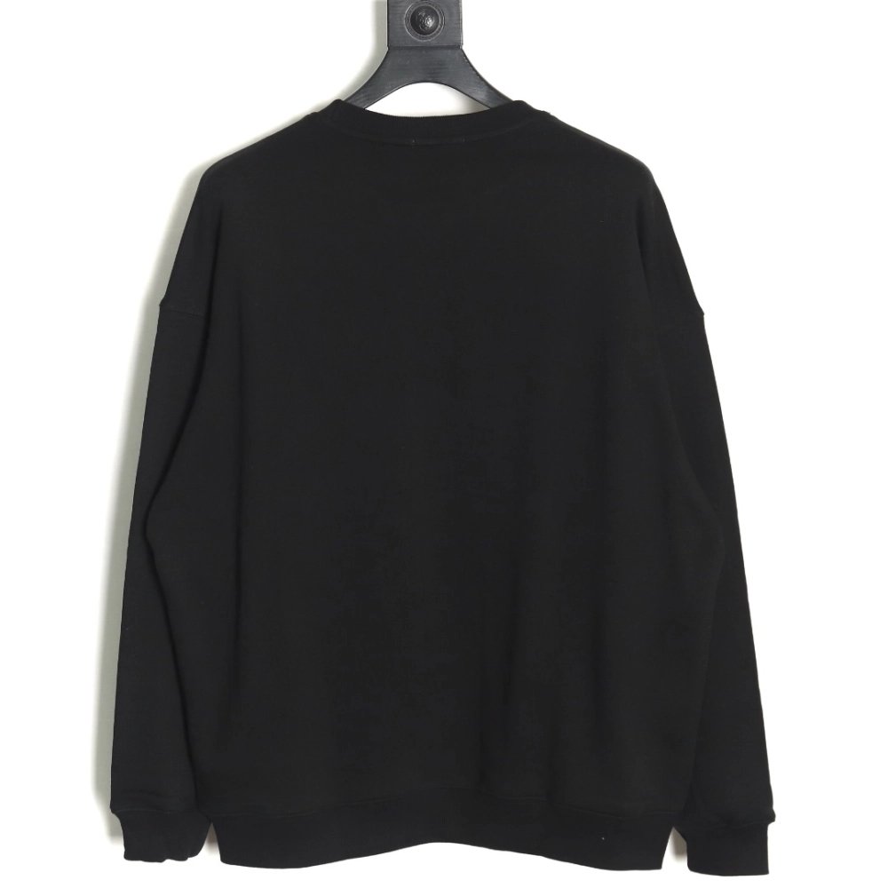 Prada Triangle Logo Crewneck Sweatshirt TSK1,Prada Sweatshirt,Sweatshirt,APPAREL