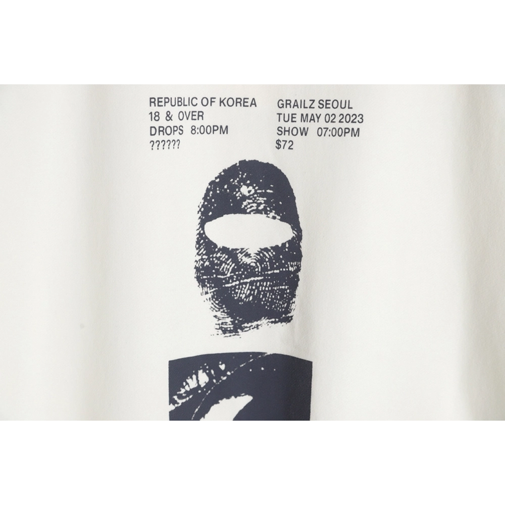Grailz Masked Print Crew Neck Sweatshirt,Grailz Sweatshirt,Sweatshirt,APPAREL