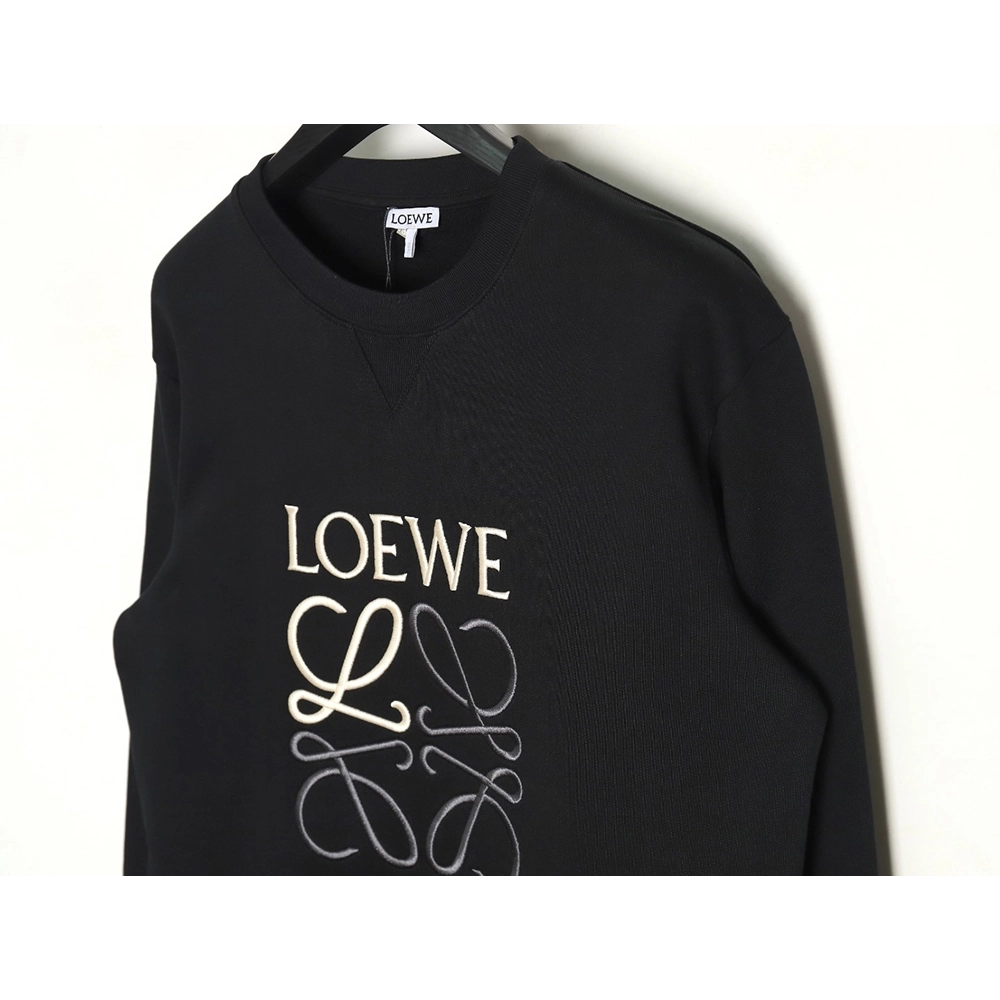 Loewe Anagram embroidered longsleeved crewneck sweatshirt,Loewe Sweatshirt,Sweatshirt,APPAREL