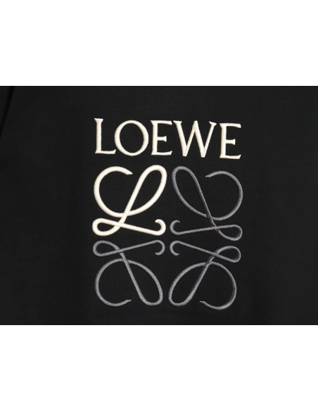 Loewe Anagram embroidered longsleeved crewneck sweatshirt,Loewe Sweatshirt,Sweatshirt,APPAREL