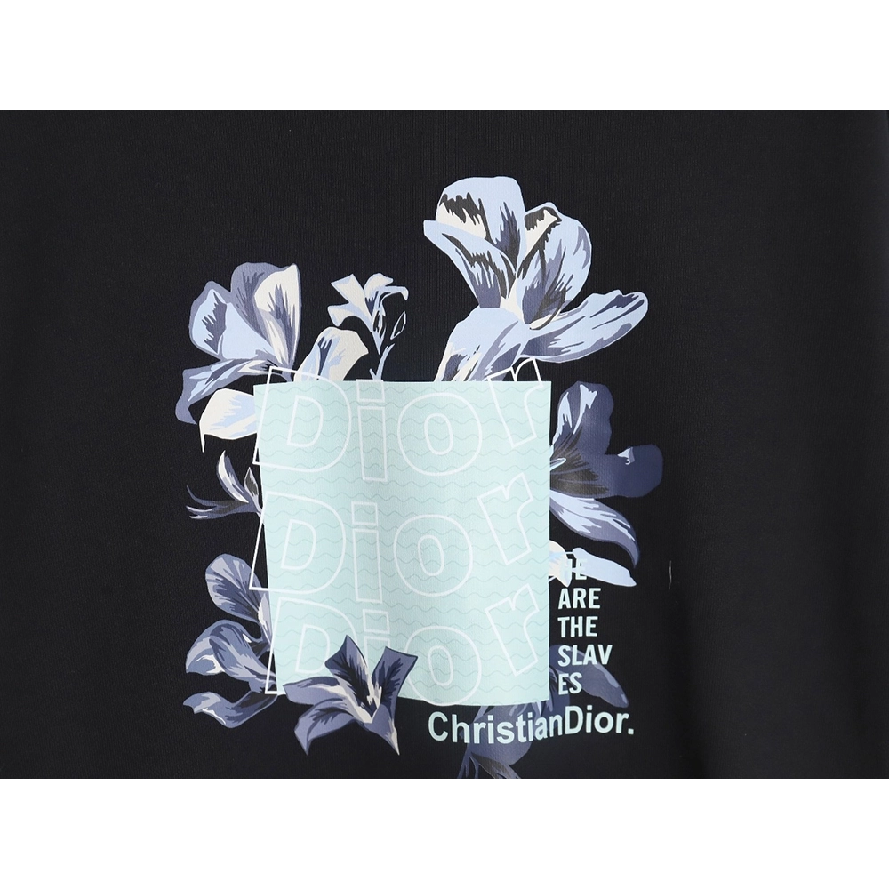 Dior 24SS floral print crew neck sweatshirt,Dior Sweatshirt,Sweatshirt,APPAREL