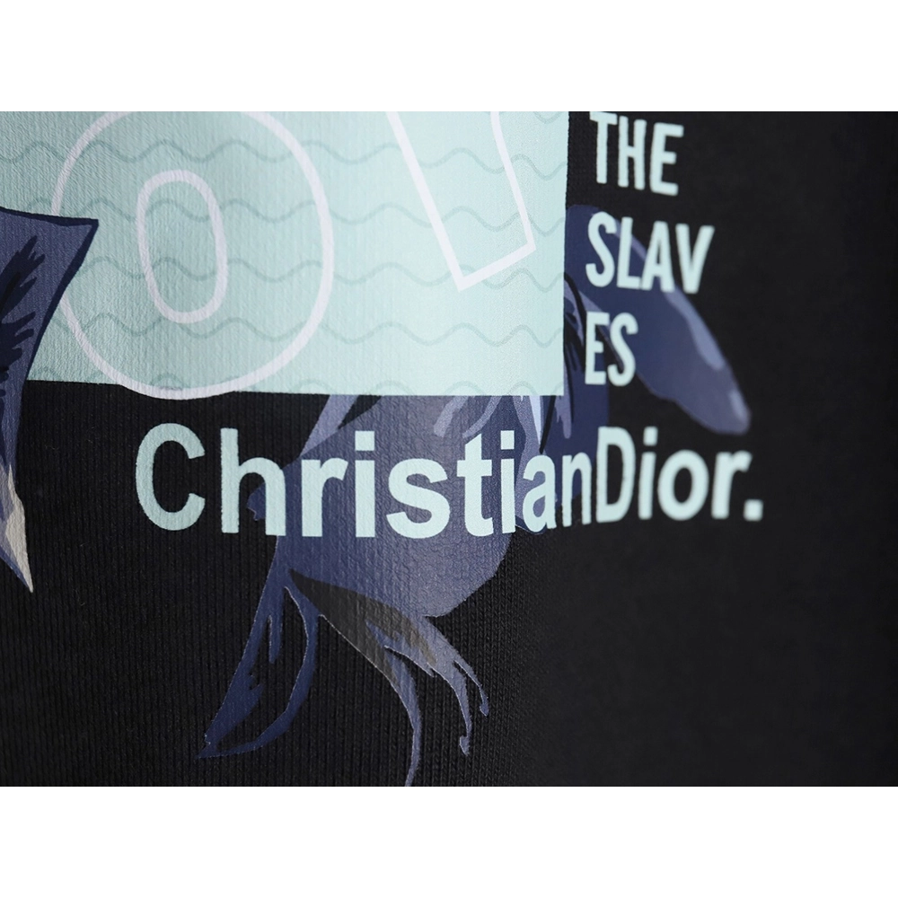 Dior 24SS floral print crew neck sweatshirt,Dior Sweatshirt,Sweatshirt,APPAREL