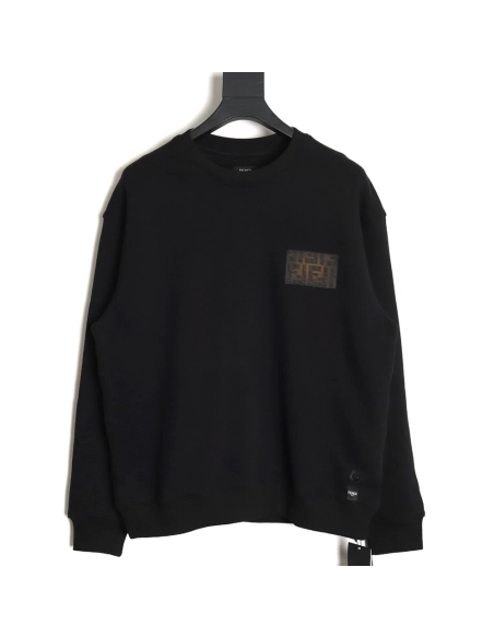 Fendi 24SS gradient FF square mark round neck sweatshirt,Fendi Sweatshirt,Sweatshirt,APPAREL
