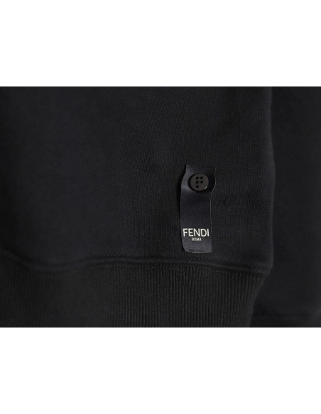 Fendi 24SS gradient FF square mark round neck sweatshirt,Fendi Sweatshirt,Sweatshirt,APPAREL