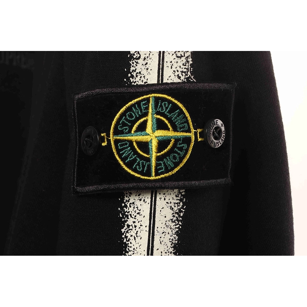 Stone Island cobranded fleece sweatshirt,Stone Island Sweatshirt,Sweatshirt,APPAREL