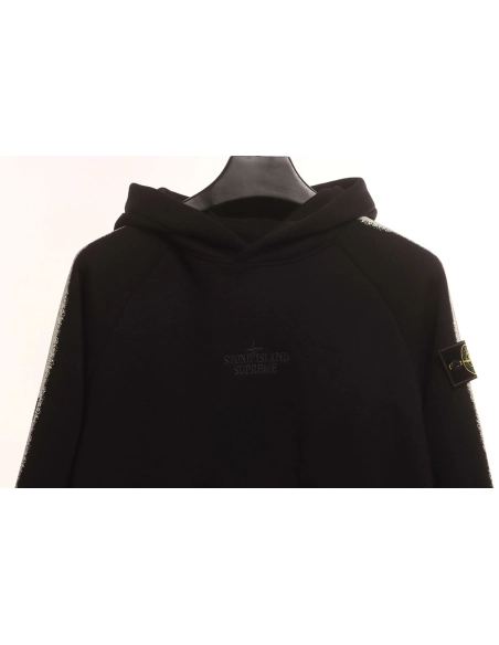 Stone Island cobranded fleece sweatshirt,Stone Island Sweatshirt,Sweatshirt,APPAREL