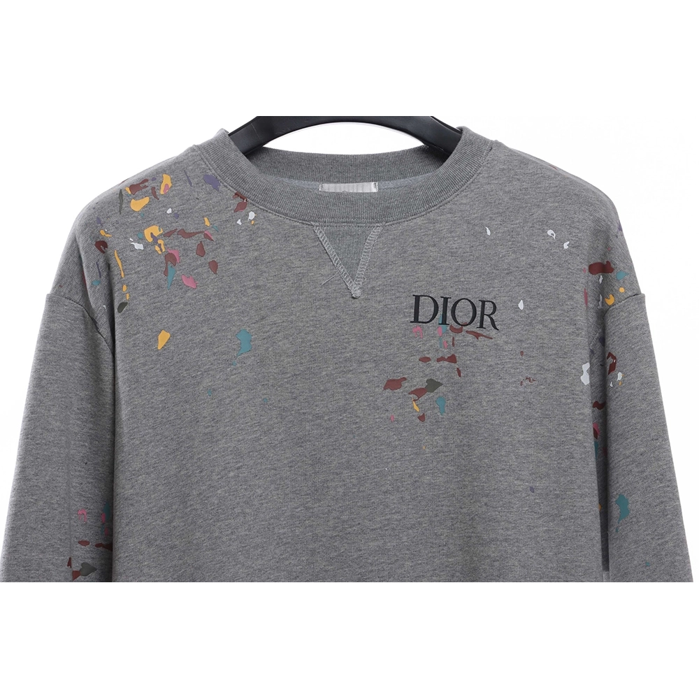Dior handmade splashink sweatshirt,Dior Sweatshirt,Sweatshirt,APPAREL