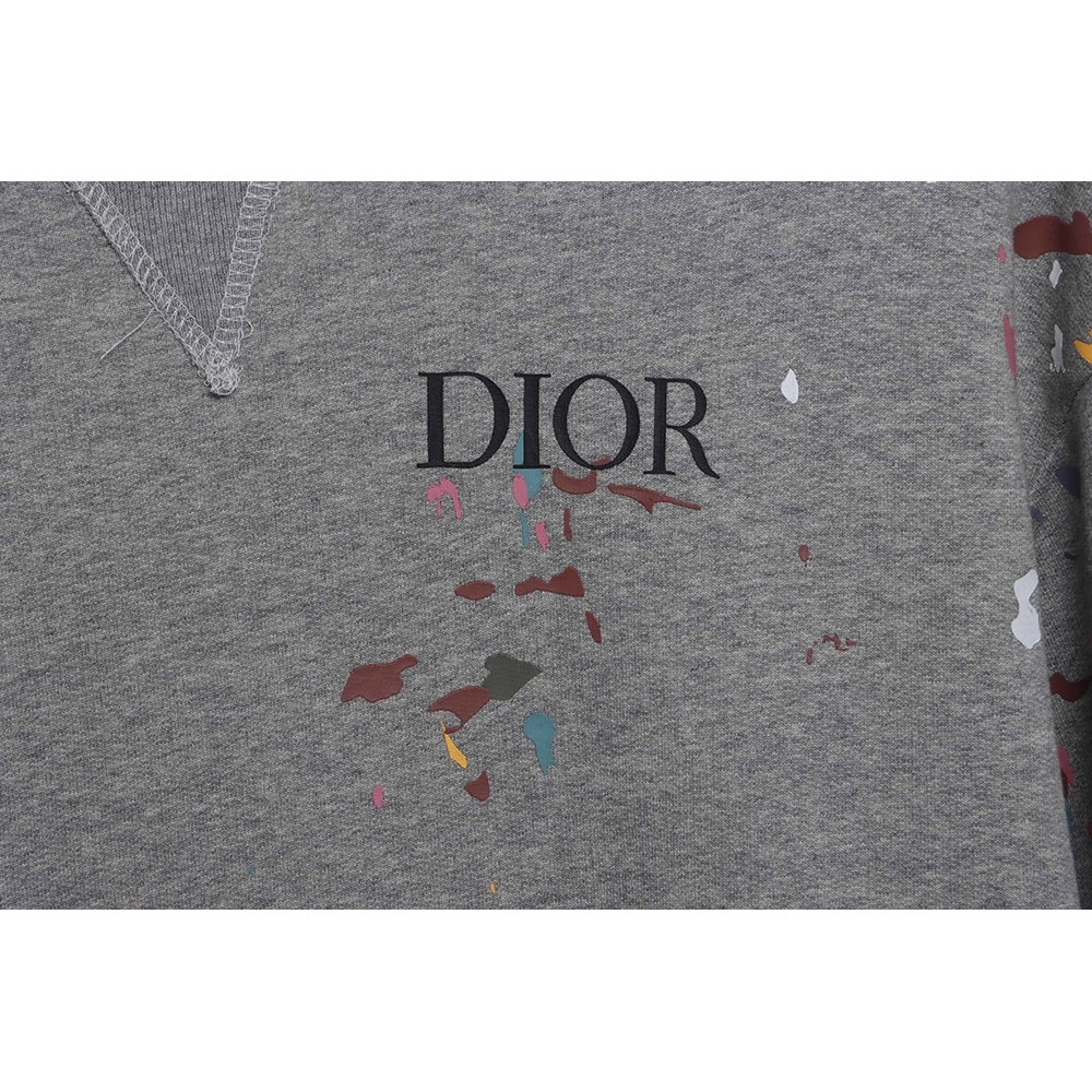 Dior handmade splashink sweatshirt,Dior Sweatshirt,Sweatshirt,APPAREL