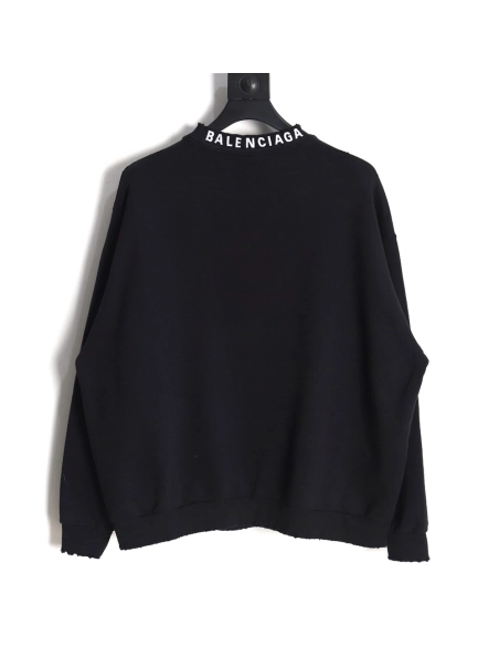 Balenciaga embroidered back crew neck sweatshirt,Balenciaga Sweatshirt,Sweatshirt,APPAREL