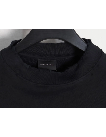 Balenciaga embroidered back crew neck sweatshirt,Balenciaga Sweatshirt,Sweatshirt,APPAREL