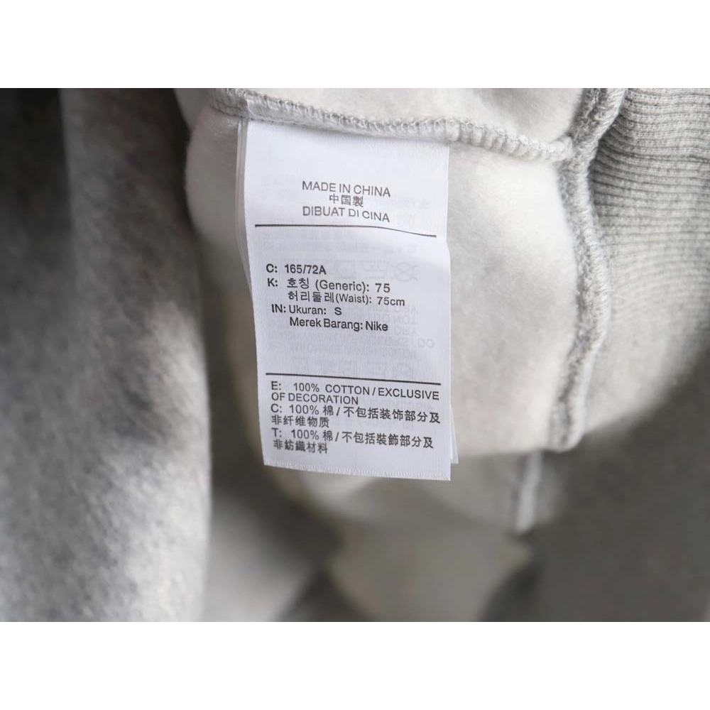 Nike x Stussy Nike Stussy joint 23SS solid color embroidered logo velvet sweatshirt,Stussy Sweatshirt,Sweatshirt,APPAREL