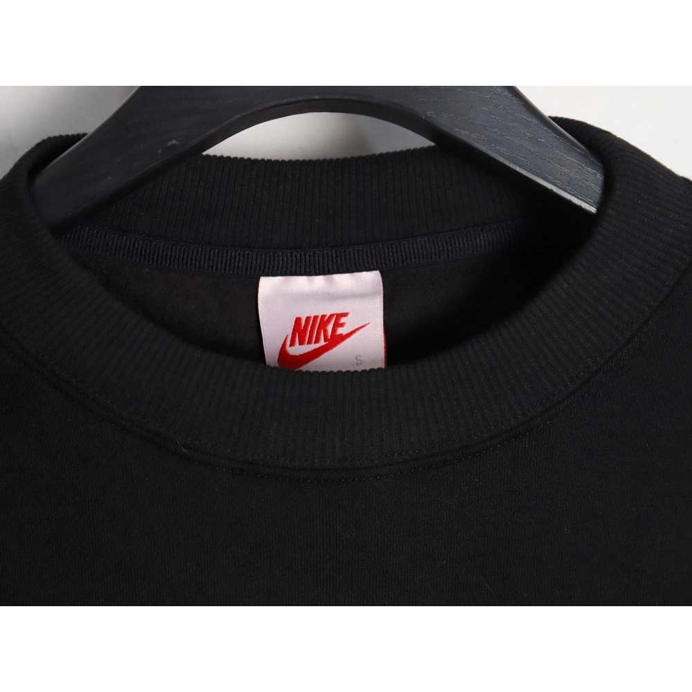 Nike x Stussy Nike Stussy joint 23SS solid color embroidered logo velvet sweatshirt_CM_1,Nike Sweatshirt,Sweatshirt,APPAREL