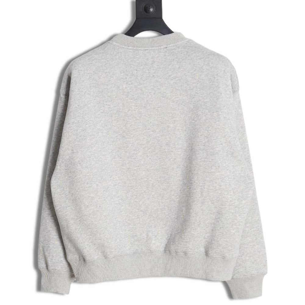 Nike x Stussy Nike Stussy joint 23SS solid color embroidered logo velvet sweatshirt,Nike Sweatshirt,Sweatshirt,APPAREL