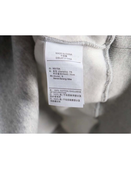 Nike x Stussy Nike Stussy joint 23SS solid color embroidered logo velvet sweatshirt,Nike Sweatshirt,Sweatshirt,APPAREL