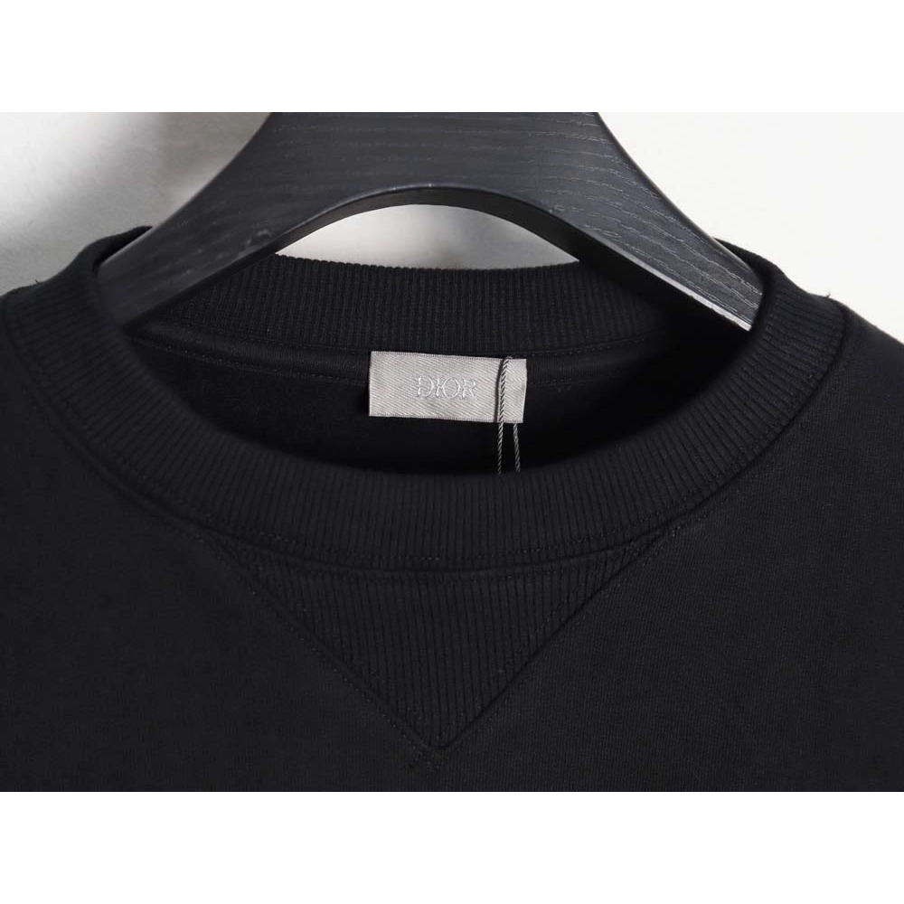 Dior 22Fw silver label embroidered logo round neck sweatshirt_CM_2,Dior Sweatshirt,Sweatshirt,APPAREL