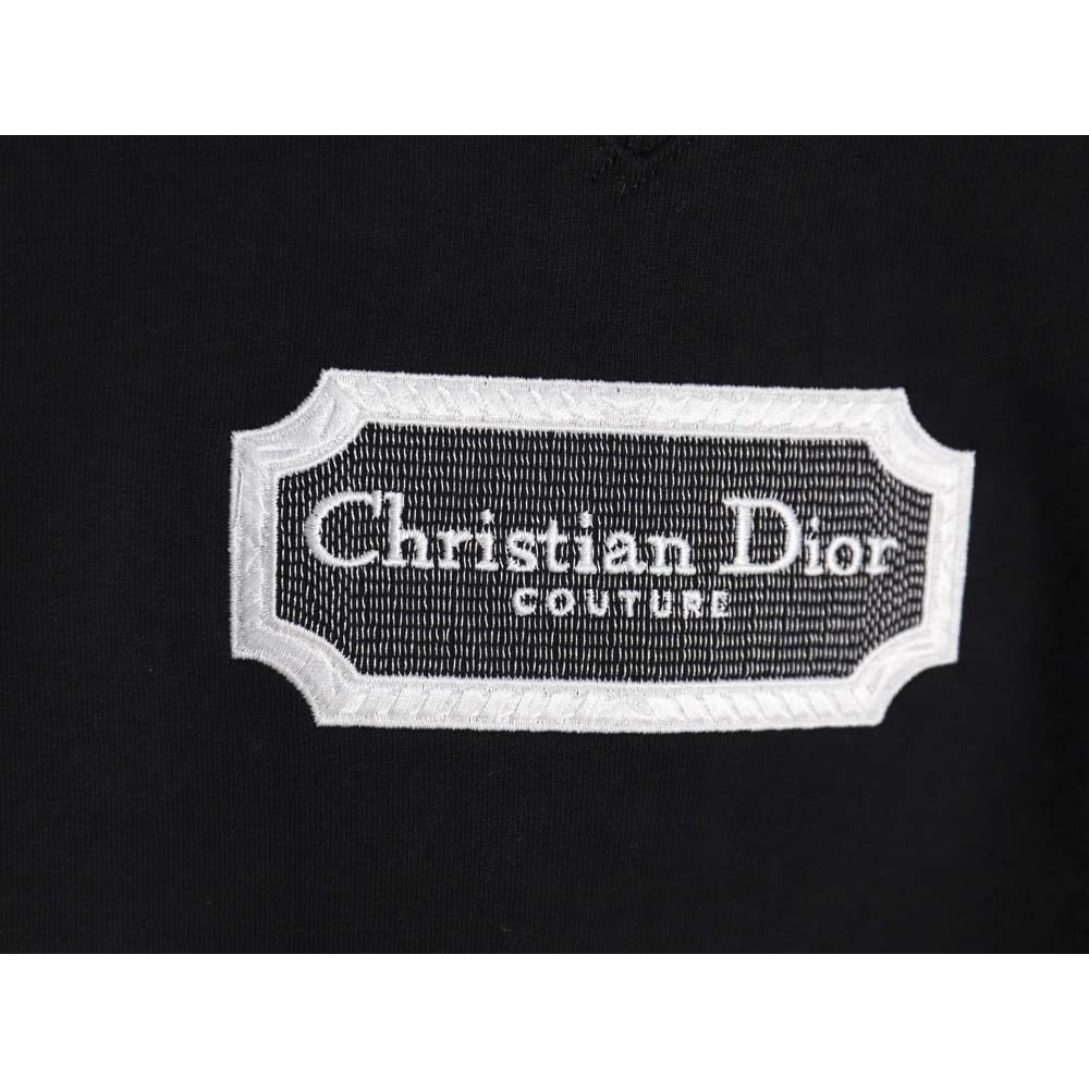 Dior 22Fw silver label embroidered logo round neck sweatshirt_CM_2,Dior Sweatshirt,Sweatshirt,APPAREL