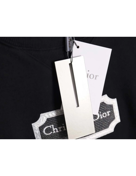 Dior 22Fw silver label embroidered logo round neck sweatshirt_CM_2,Dior Sweatshirt,Sweatshirt,APPAREL