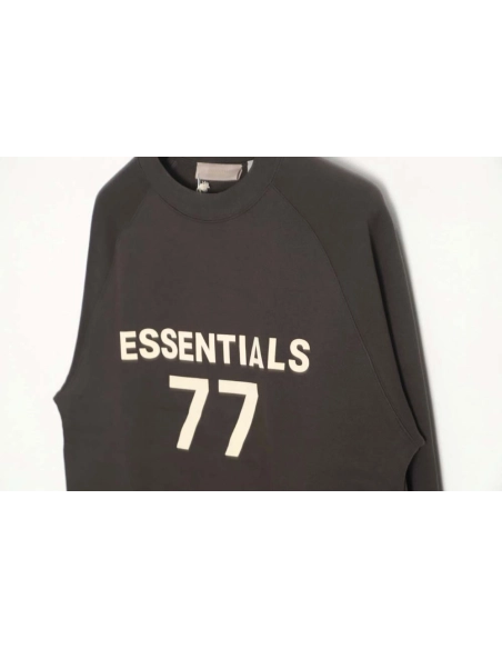 FEAR OF GOD FOG essential double thread flocking 77 printed round neck sweatshirt_CM_1,Fear of God Sweatshirt,Sweatshirt,APPAREL