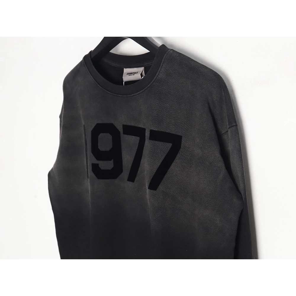 Fear of God Gradient washed flocking 1977 crew neck sweatshirt,Fear of God Sweatshirt,Sweatshirt,APPAREL