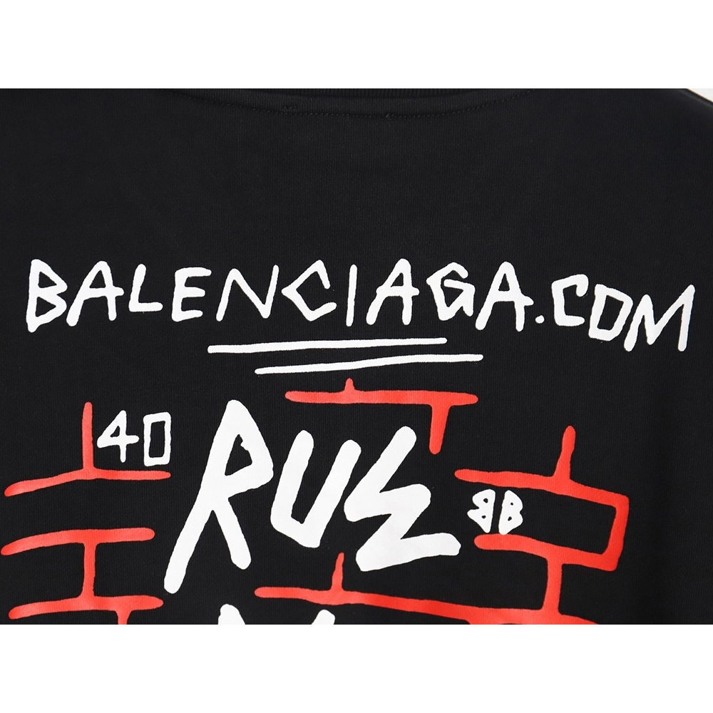 Balenciaga 23Fw graffiti lettering print crew neck sweatshirt,Balenciaga Sweatshirt,Sweatshirt,APPAREL