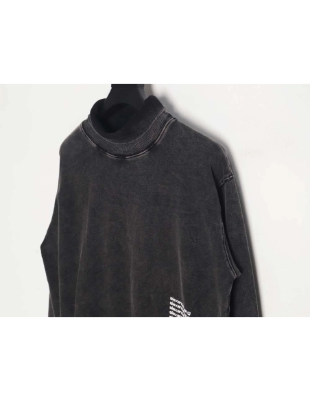 ALEXANDE WANG Alexander Wang\Alexander Wang washed distressed letter sweatshirt,Alexander Wang Sweatshirt,Sweatshirt,APPAREL