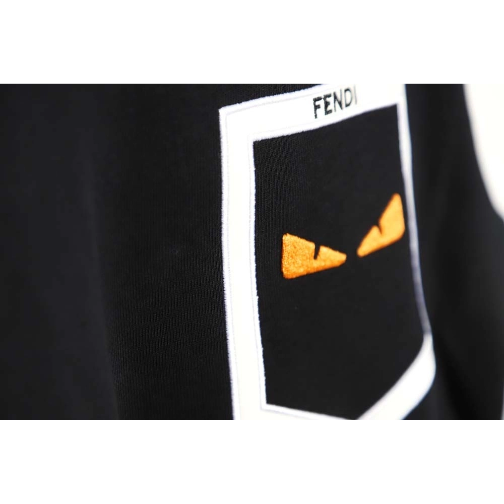 FENDI Fendi FD fake pocket monster eyes round neck sweatshirt_CM_1,Fendi Sweatshirt,Sweatshirt,APPAREL