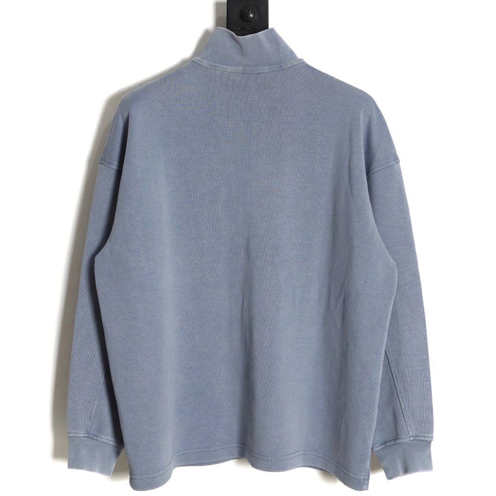 Alexander Wang 23SS foam threedimensional small letter print halfzip pullover sweatshirt,Alexander Wang Sweatshirt,Sweatshirt,AP