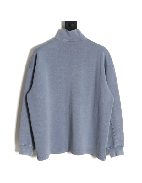 Alexander Wang 23SS foam threedimensional small letter print halfzip pullover sweatshirt,Alexander Wang Sweatshirt,Sweatshirt,AP