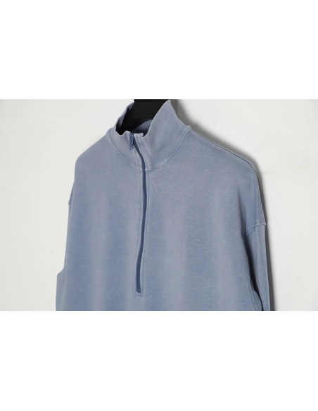 Alexander Wang 23SS foam threedimensional small letter print halfzip pullover sweatshirt,Alexander Wang Sweatshirt,Sweatshirt,AP