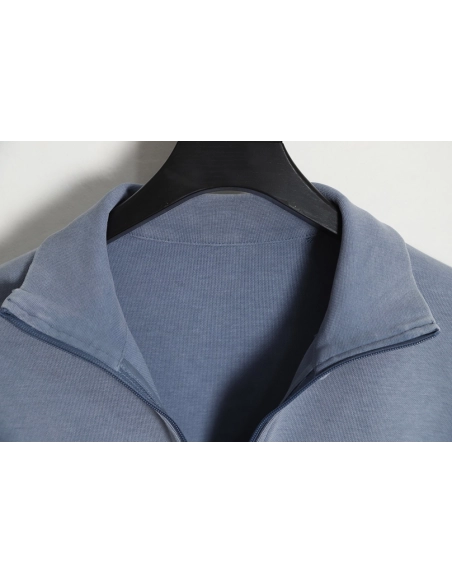 Alexander Wang 23SS foam threedimensional small letter print halfzip pullover sweatshirt,Alexander Wang Sweatshirt,Sweatshirt,AP