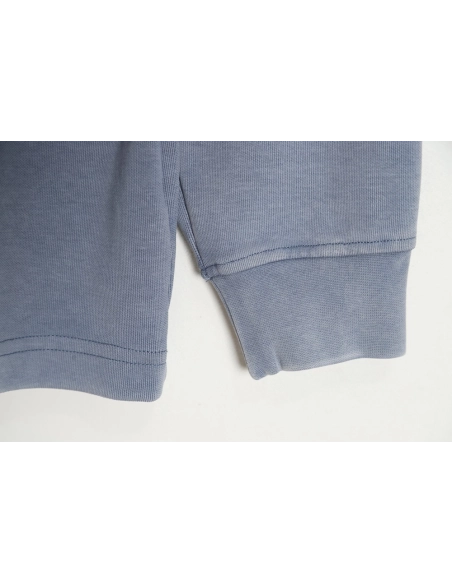 Alexander Wang 23SS foam threedimensional small letter print halfzip pullover sweatshirt,Alexander Wang Sweatshirt,Sweatshirt,AP