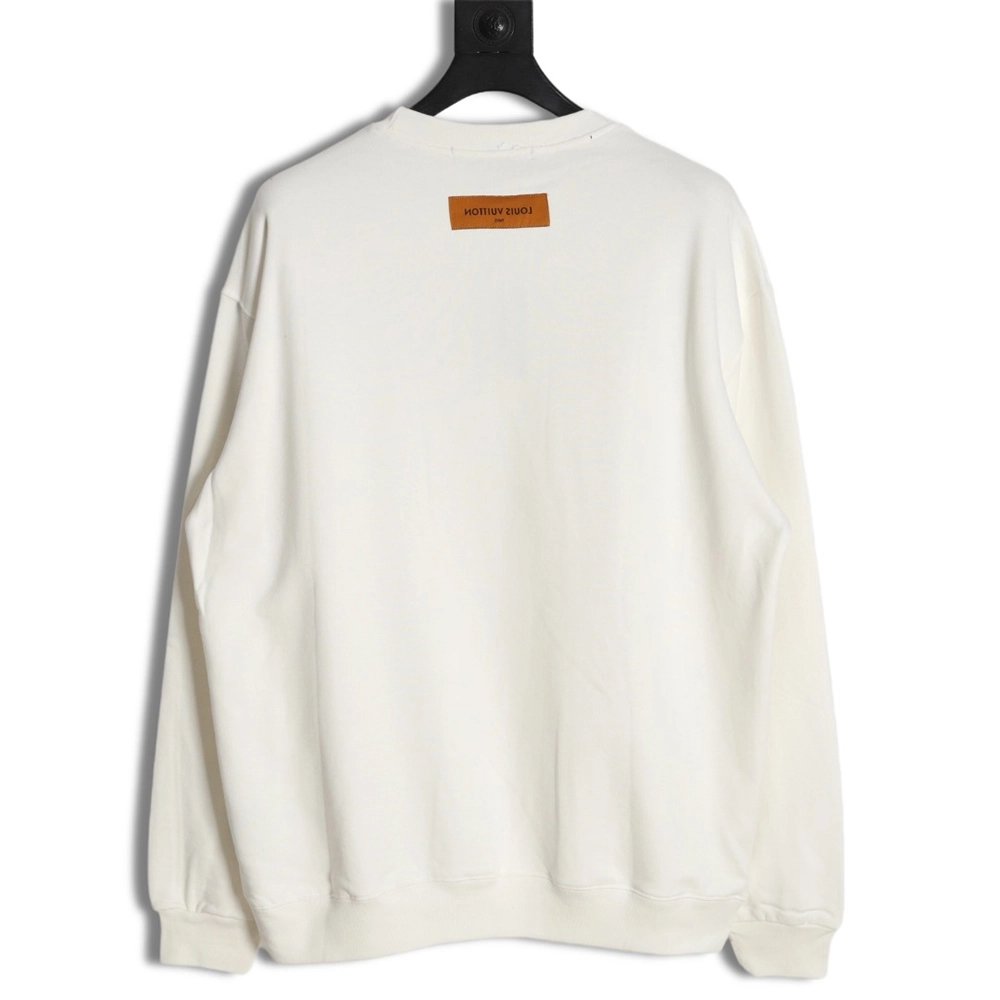 Louis vuitton colorful printed beaded chain sweatshirt,Louis Vuitton Sweatshirt,Sweatshirt,APPAREL