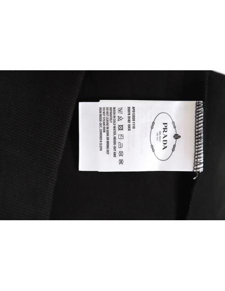 Prada 22Fw triangle pocket crew neck sweatshirt,Prada Sweatshirt,Sweatshirt,APPAREL