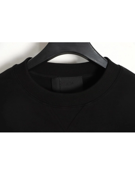 Prada 22Fw triangle pocket crew neck sweatshirt,Prada Sweatshirt,Sweatshirt,APPAREL