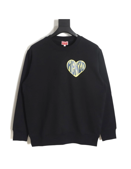 Kenzo 23FW small love printed round neck sweatshirt,Kenzo Sweatshirt,Sweatshirt,APPAREL