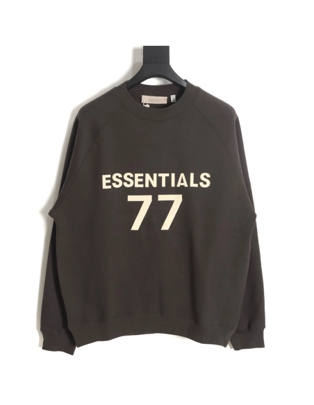 FEAR OF GOD essential multithread flocked 77 printed round neck sweatshirt,Fear of God Sweatshirt,Sweatshirt,APPAREL